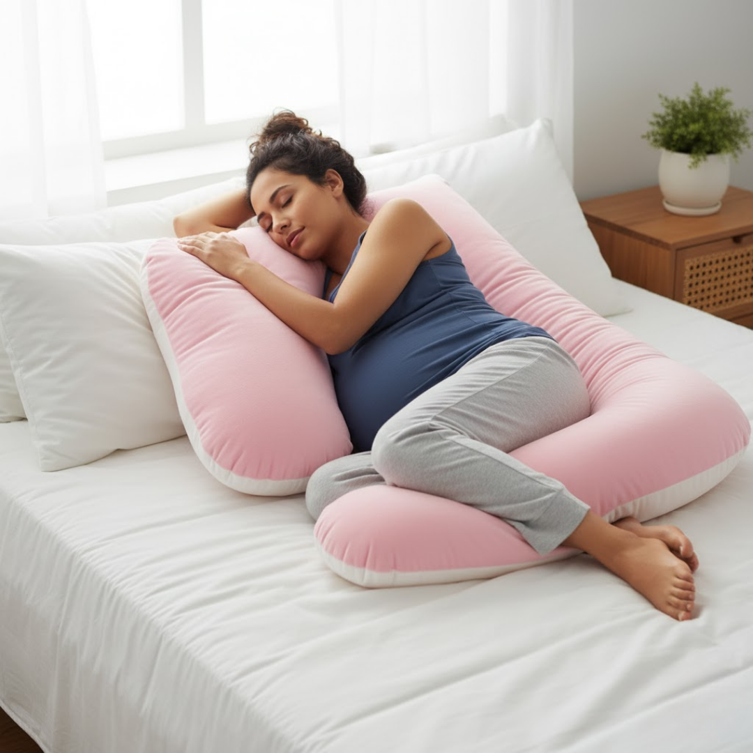 Maternity Pillow Waist Support Side Sleeping Slope Pillow J-type